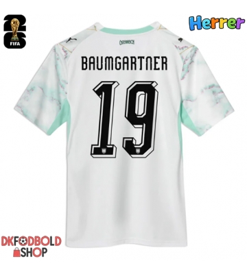 Østrig Christoph Baumgartner #19 Udebanetrøje VM 2026 Kort ærmer